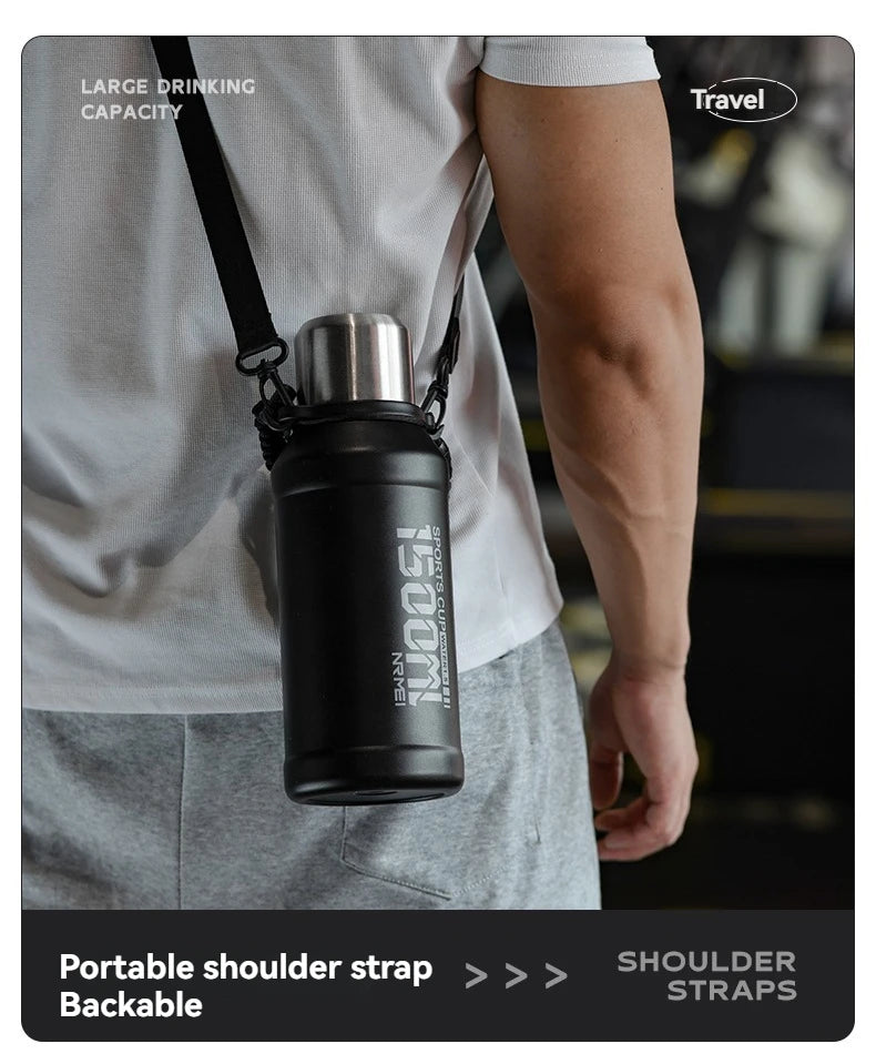 2L Thermos Bottle Insulated Water Bottle Vacuum Flask Stainless Steel Thermal Bottle Cold Coffee Hot Tea Cup Drinkware Gym Mug